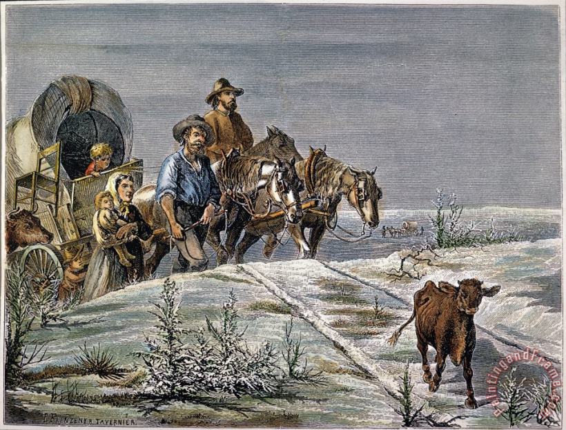 Emigrants, 1874 painting - Others Emigrants, 1874 Art Print
