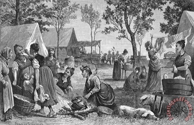 Emigrants: Arkansas, 1874 painting - Others Emigrants: Arkansas, 1874 Art Print
