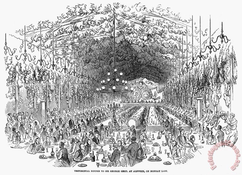 Others England: Banquet, 1853 Art Print