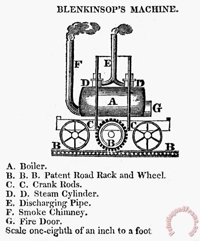 Others England: Locomotive, 1811 Art Print