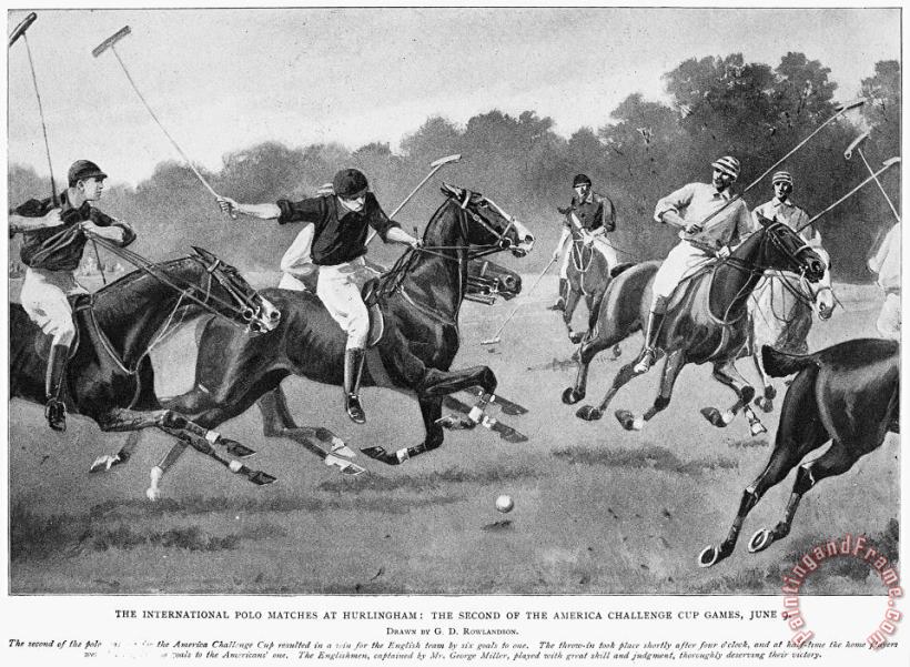 England: Polo, 1902 painting - Others England: Polo, 1902 Art Print