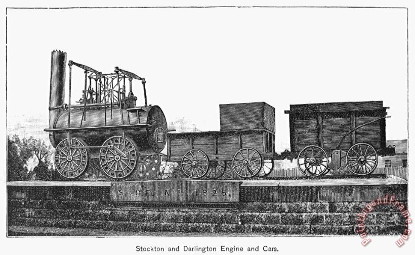 English Locomotive, 1825 painting - Others English Locomotive, 1825 Art Print