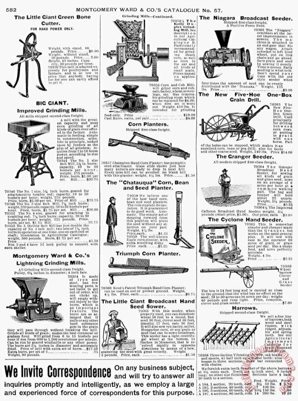 Others Farm Equipment, 1895 Art Print