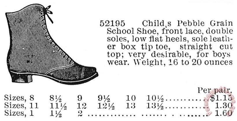 Others Fashion: Footwear, 1895 Art Print