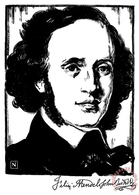 Others Felix Mendelssohn Art Painting