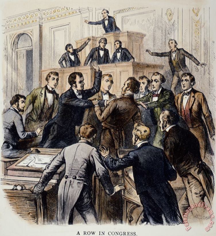 Others Fight In Congress, 1851 Art Print