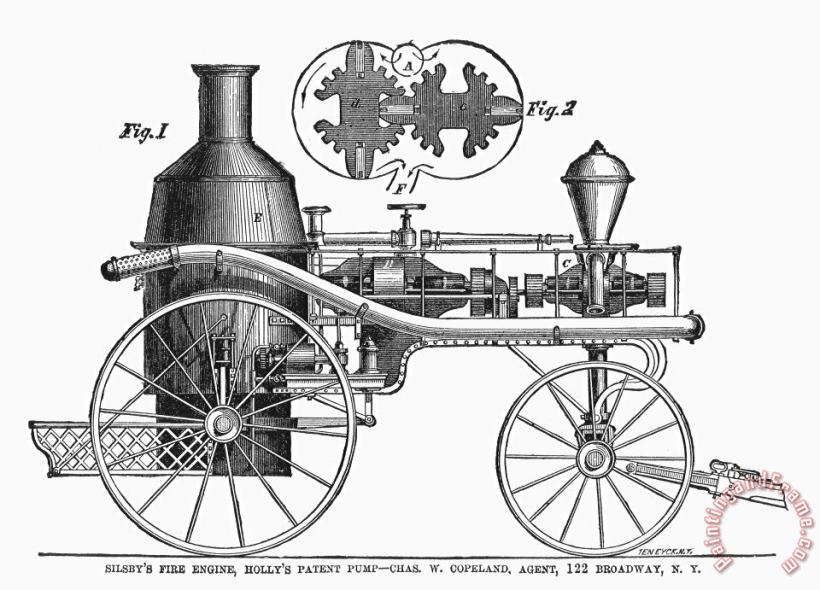 Others FIRE ENGINE, c1870 Art Print