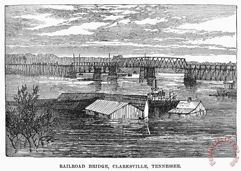 Others Flood: Clarksville, 1874 Art Print