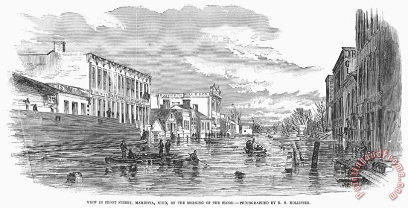 Others Floods: Marietta, 1860 Art Painting