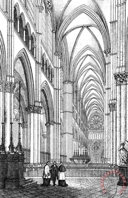 France: Reims Cathedral painting - Others France: Reims Cathedral Art Print