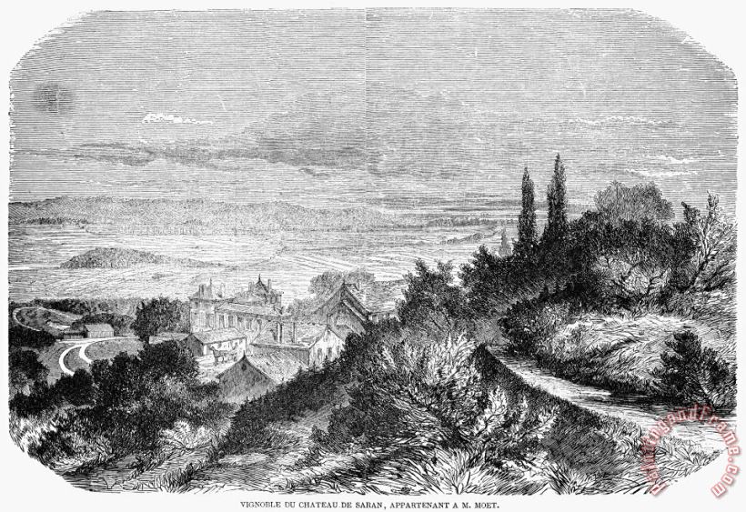 Others France: Wine Chateau, 1862 Art Print