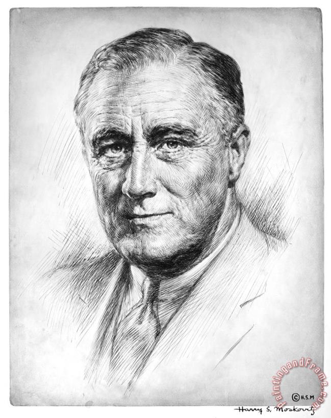 Others Franklin Delano Roosevelt Art Painting