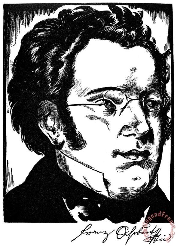 Others Franz Schubert (1797-1828) Art Painting