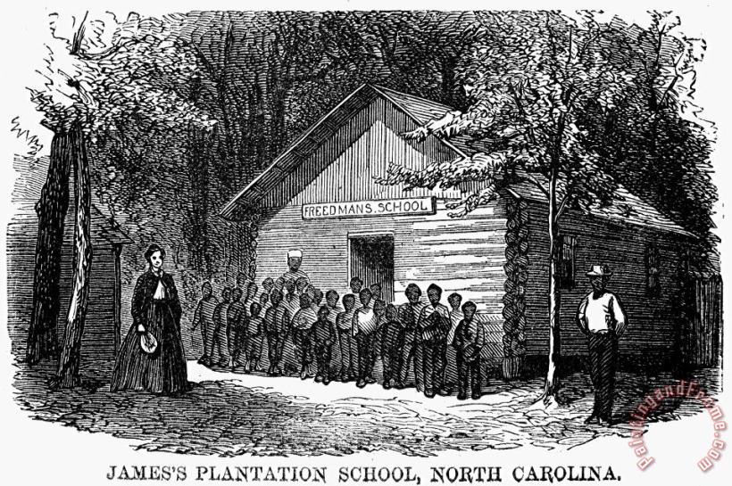 Others Freedmen School, 1868 Art Print