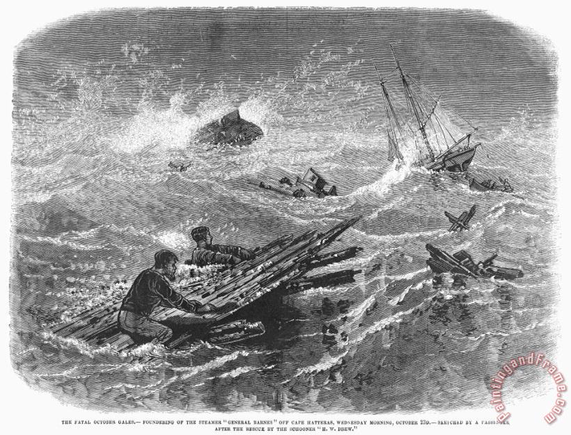 Others Gale In The Atlantic, 1878 Art Painting