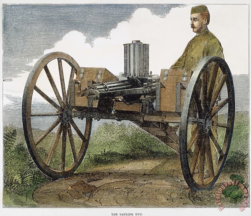 Gatling Gun, 1872 painting - Others Gatling Gun, 1872 Art Print