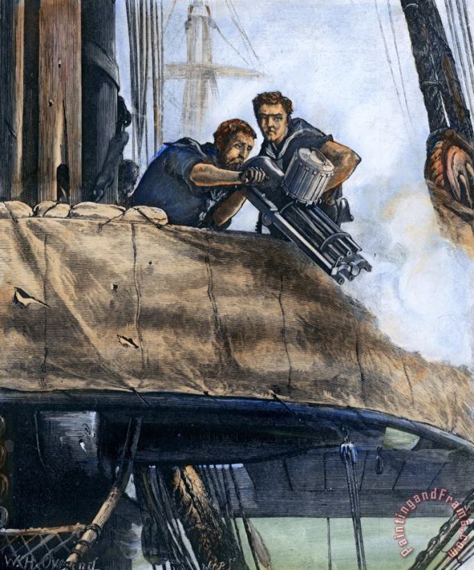 Others Gatling Gun, 1878 Art Painting