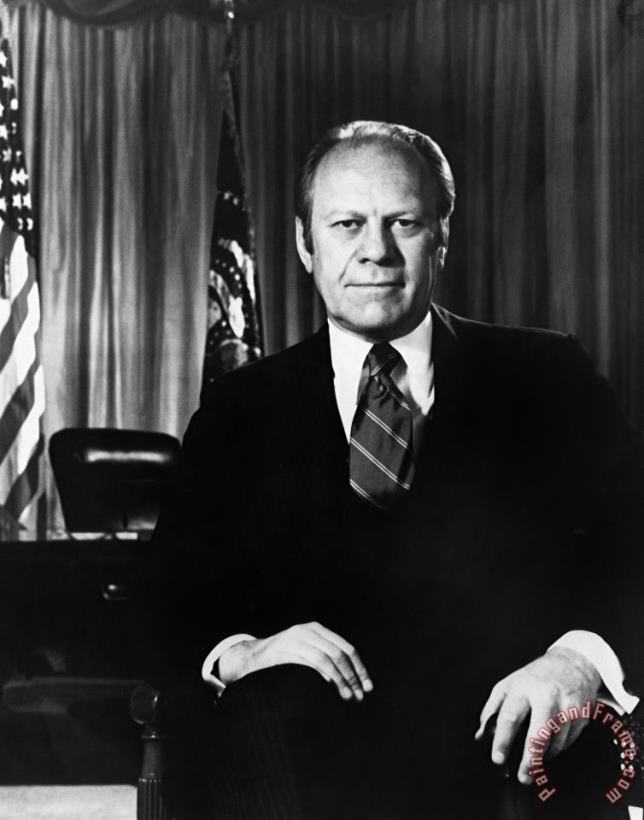 Gerald R. Ford (1913-2006) painting - Others Gerald R. Ford (1913-2006) Art Print