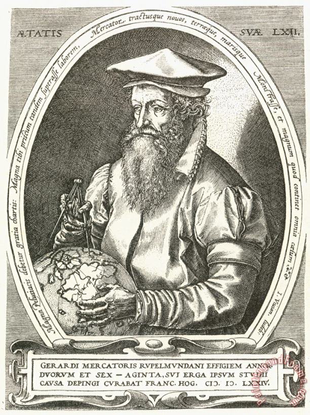 Others Gerardus Mercator Art Painting