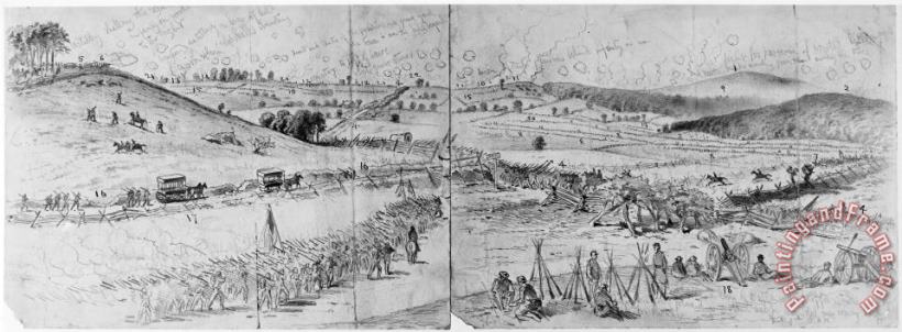 Gettysburg, 1863 painting - Others Gettysburg, 1863 Art Print