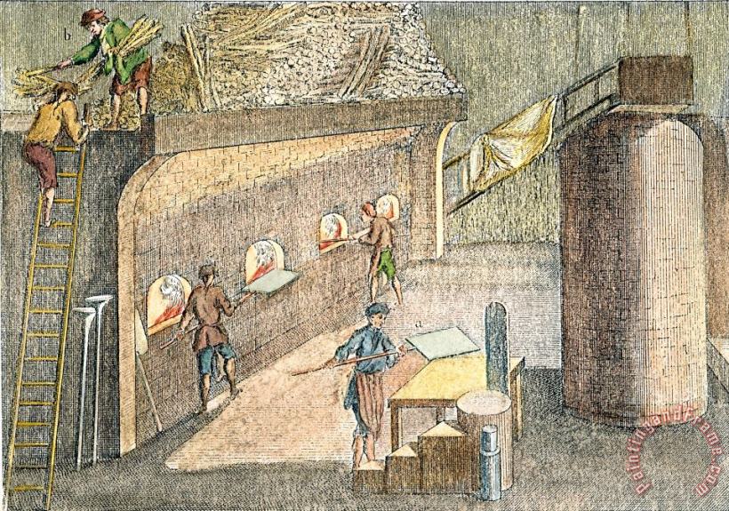 GLASSMAKING, 18th CENTURY painting - Others GLASSMAKING, 18th CENTURY Art Print