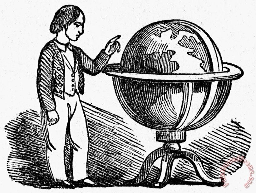 Globe, 19th Century painting - Others Globe, 19th Century Art Print