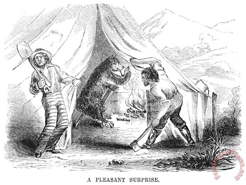 Others Gold Mining Camp, 1853 Art Print