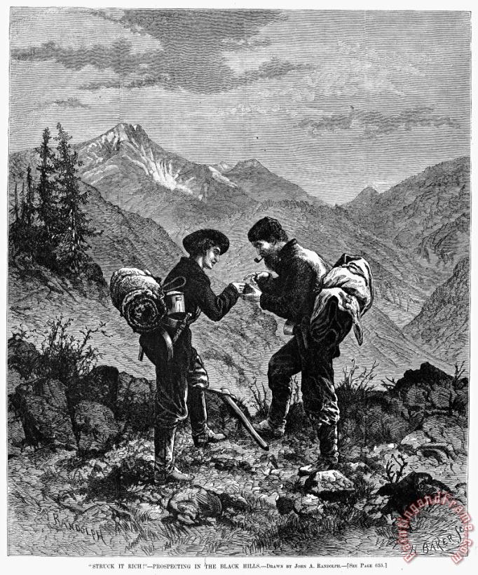 Others Gold Prospectors, 1876 Art Print
