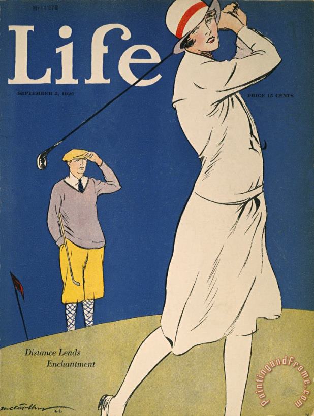 Others Golfing: Magazine Cover Art Print