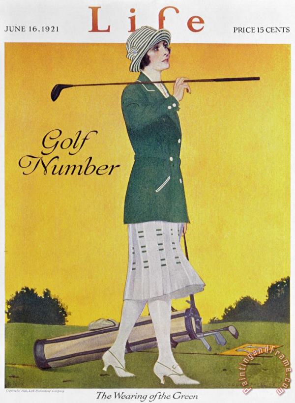 Others Golfing: Magazine Cover Art Painting