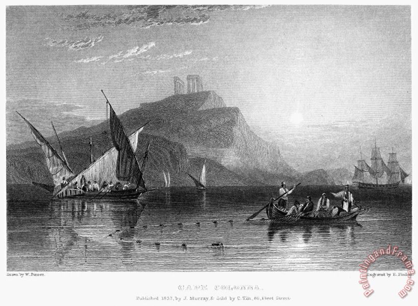 Others Greece: Cape Sounion, 1832 Art Painting