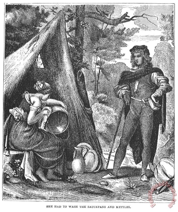 Grimm: King Thrushbeard painting - Others Grimm: King Thrushbeard Art Print