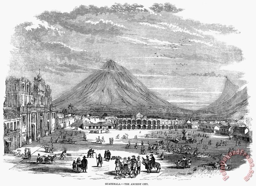 Guatemala City, 1856 painting - Others Guatemala City, 1856 Art Print