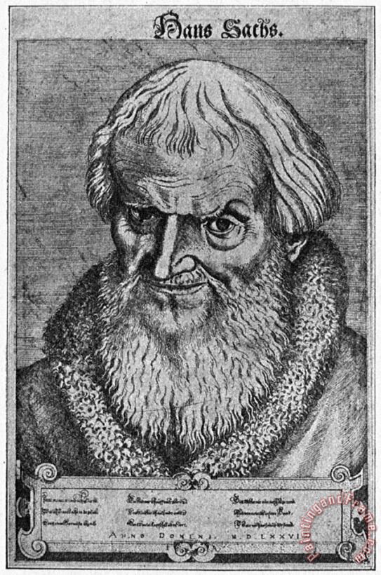 Others Hans Sachs (1494-1576) Art Painting