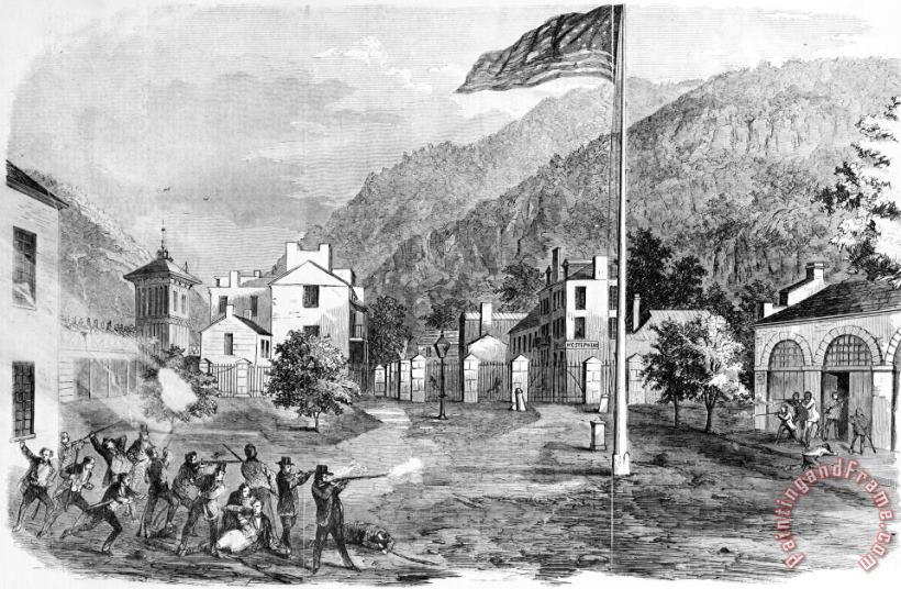 Others Harpers Ferry, 1859 Art Painting
