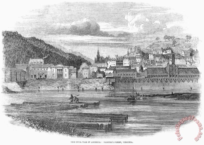 Harpers Ferry, 1861 painting - Others Harpers Ferry, 1861 Art Print