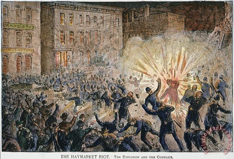 Haymarket Riot, 1886 painting - Others Haymarket Riot, 1886 Art Print