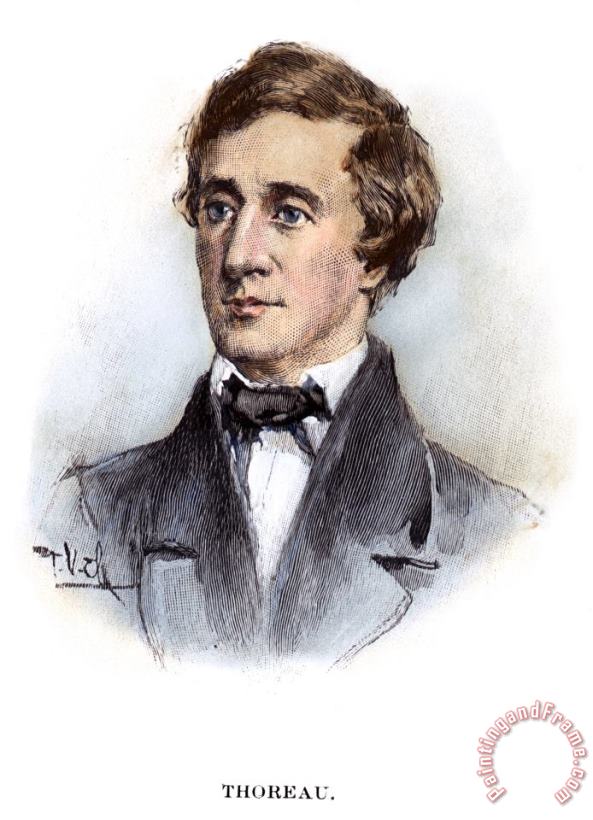 Others Henry David Thoreau Art Painting