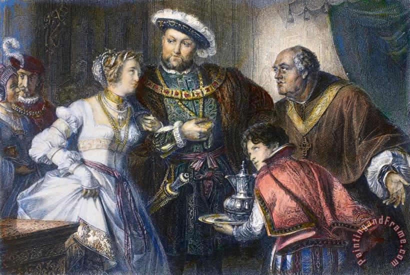Henry Viii And Anne Boleyn painting - Others Henry Viii And Anne Boleyn Art Print