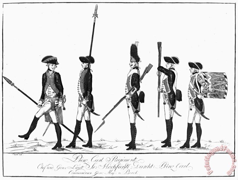 Others Hessian Soldiers Art Print
