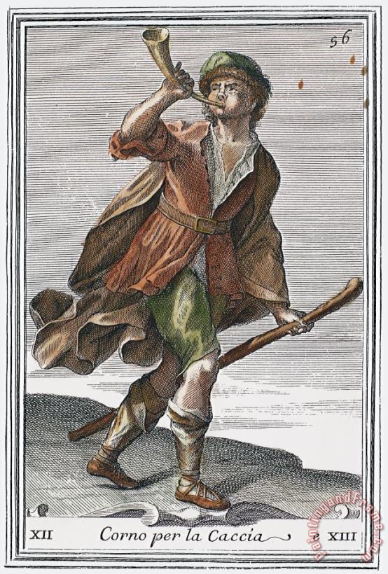 Hunting Horn, 1723 painting - Others Hunting Horn, 1723 Art Print