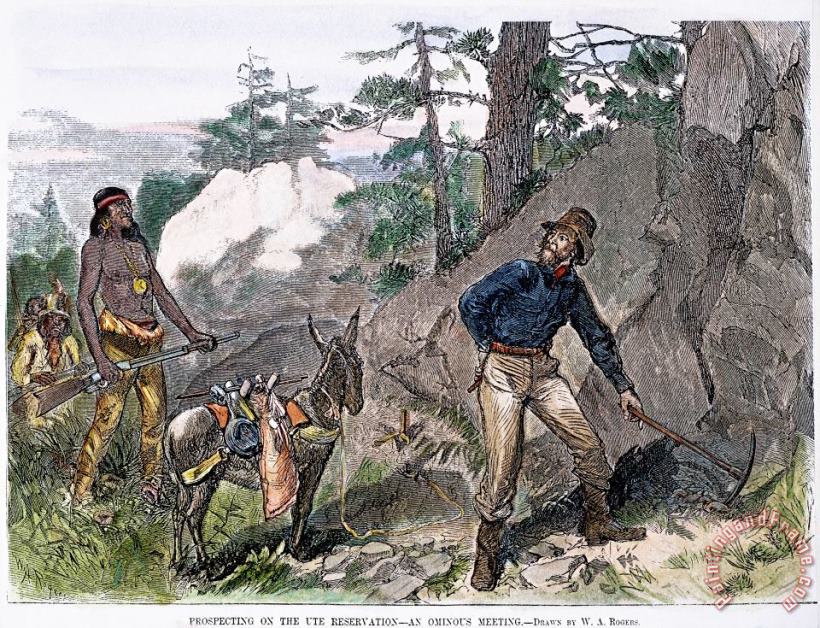 Others Illegal Prospecting, 1879 Art Print