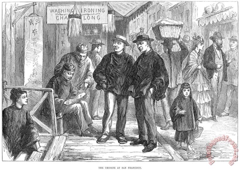 Immigrants: Chinese, 1875 painting - Others Immigrants: Chinese, 1875 Art Print