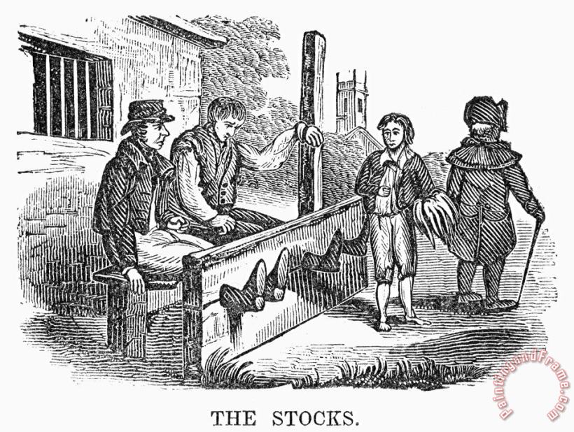 In The Stocks painting - Others In The Stocks Art Print