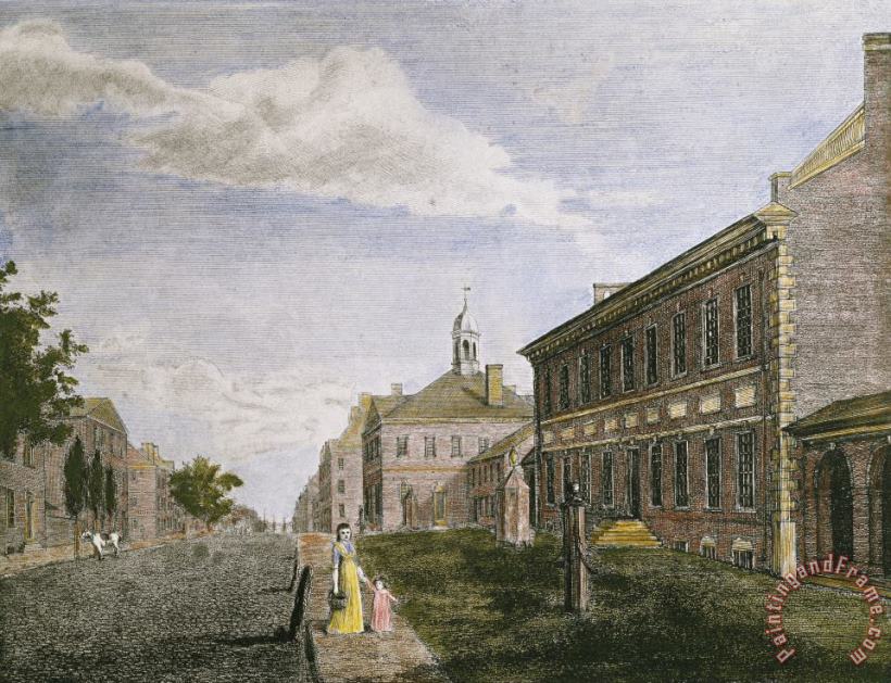 Others Independence Hall, 1798 painting - Independence Hall, 1798 print ...