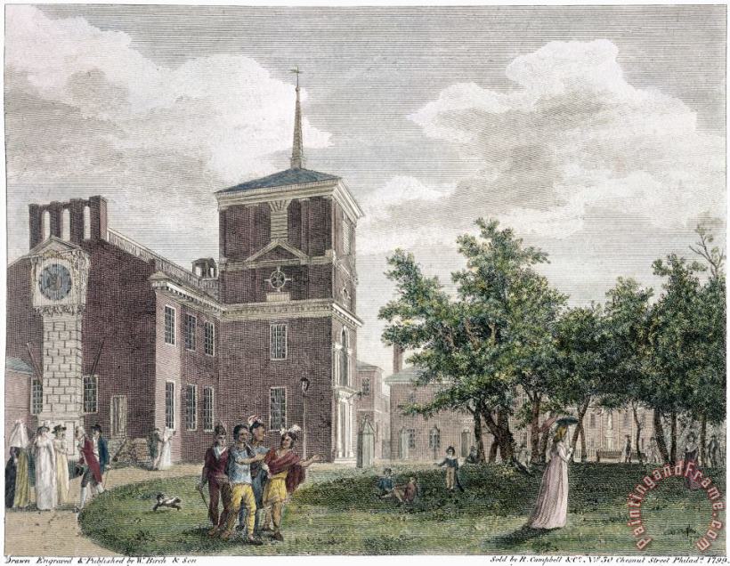 Independence Hall, 1799 painting - Others Independence Hall, 1799 Art Print