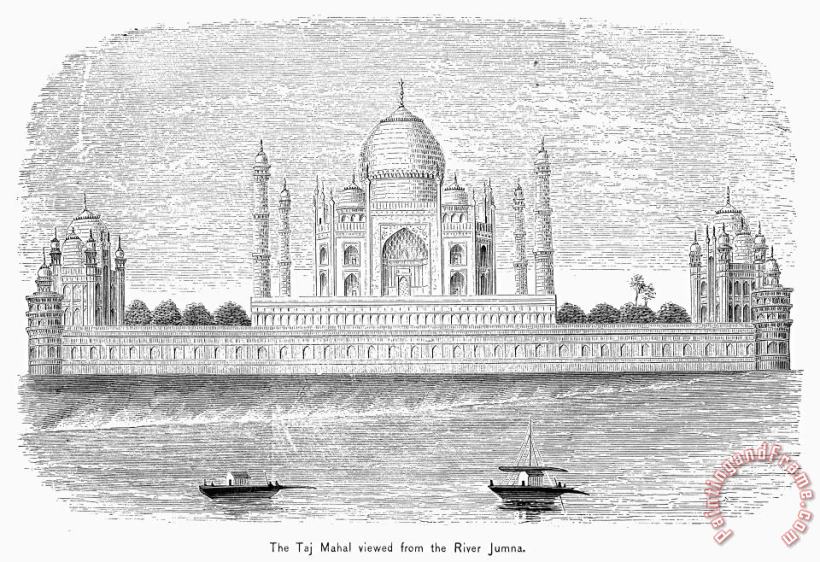 India: Taj Mahal painting - Others India: Taj Mahal Art Print