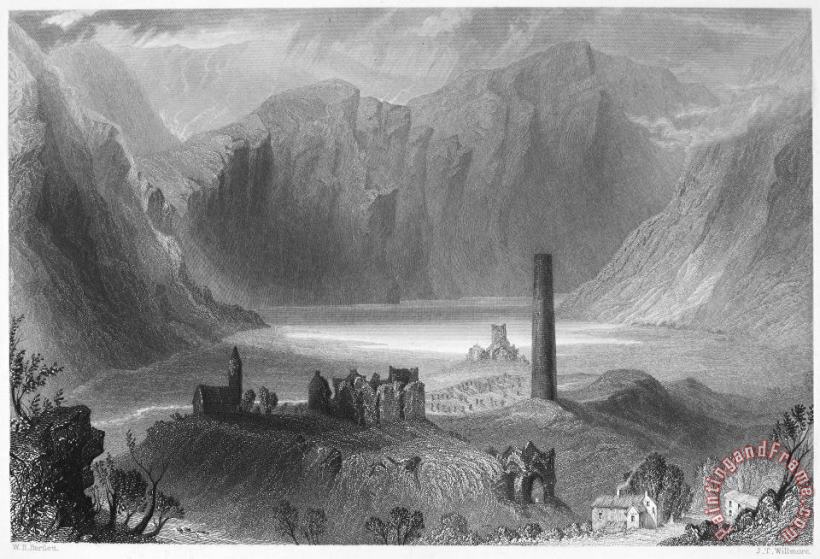 Others Ireland: Glendalough, 1840 Art Print