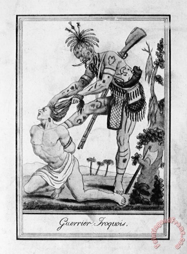 Others Iroquois Warrior Art Print