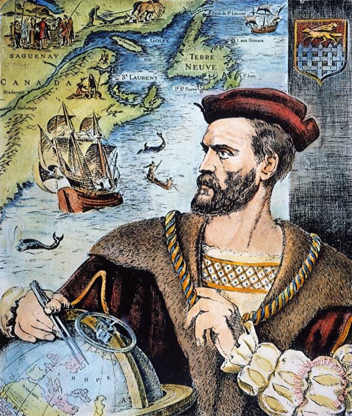 Others Jacques Cartier (1491-1557) Art Painting